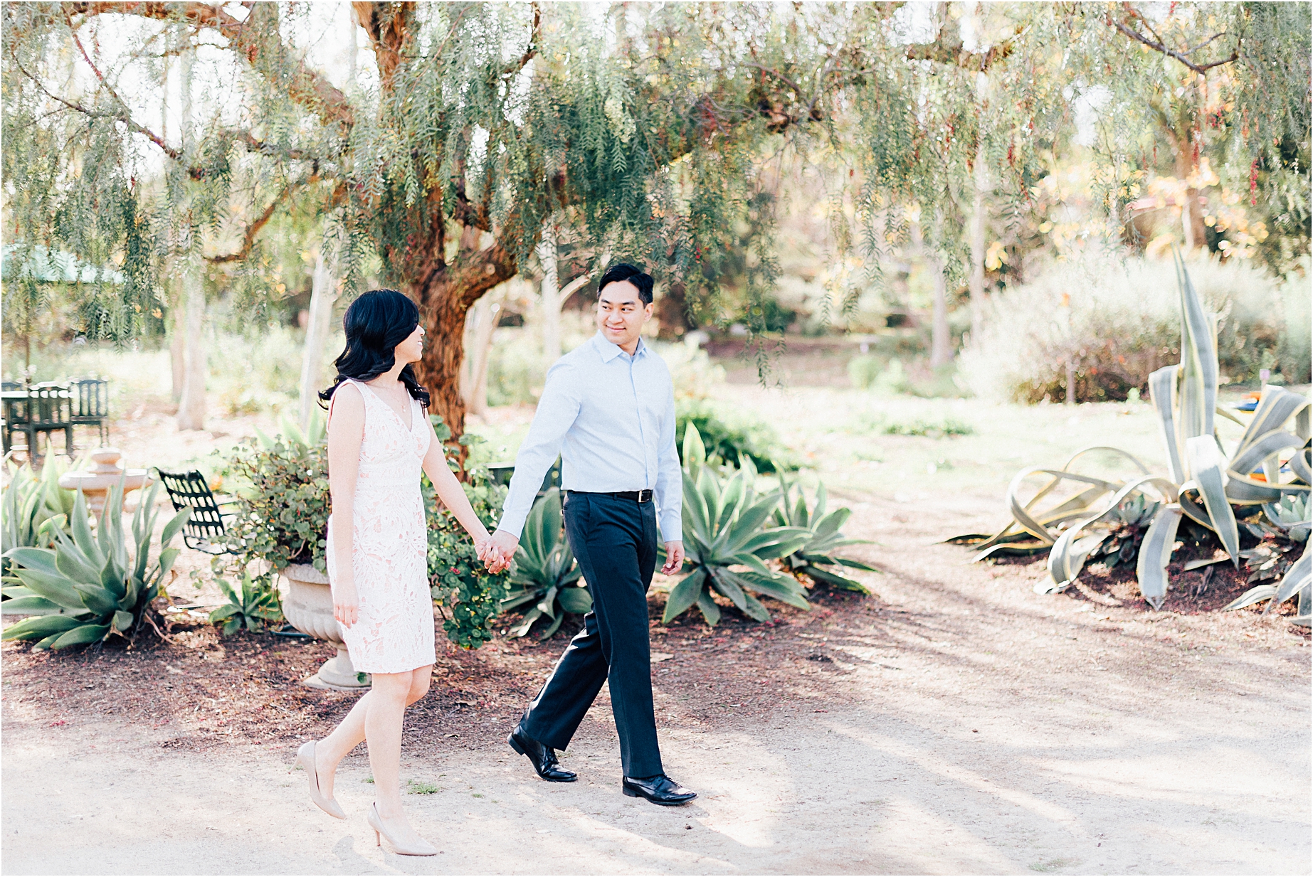 Arlington Gardens Old Town Pasadena Engagement