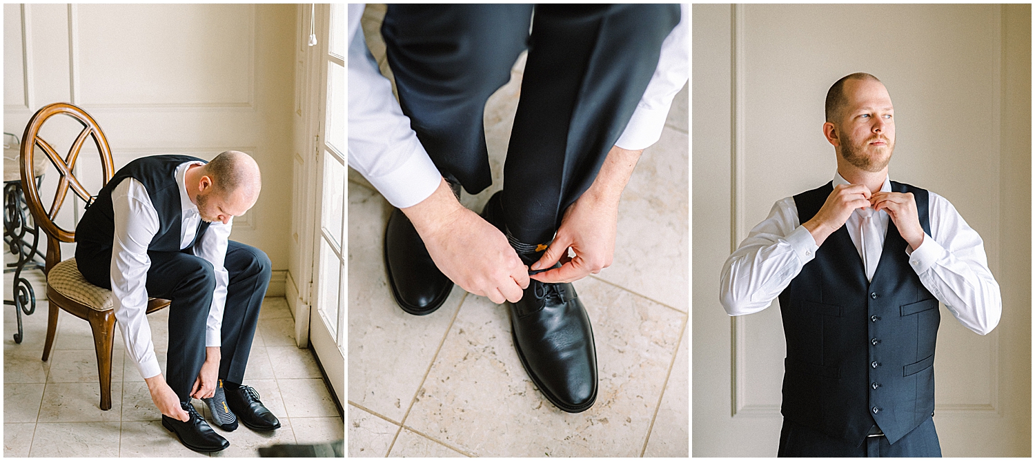 Romantic first look at Khrya Beaucrest Ranch before a Serendipity Garden wedding.