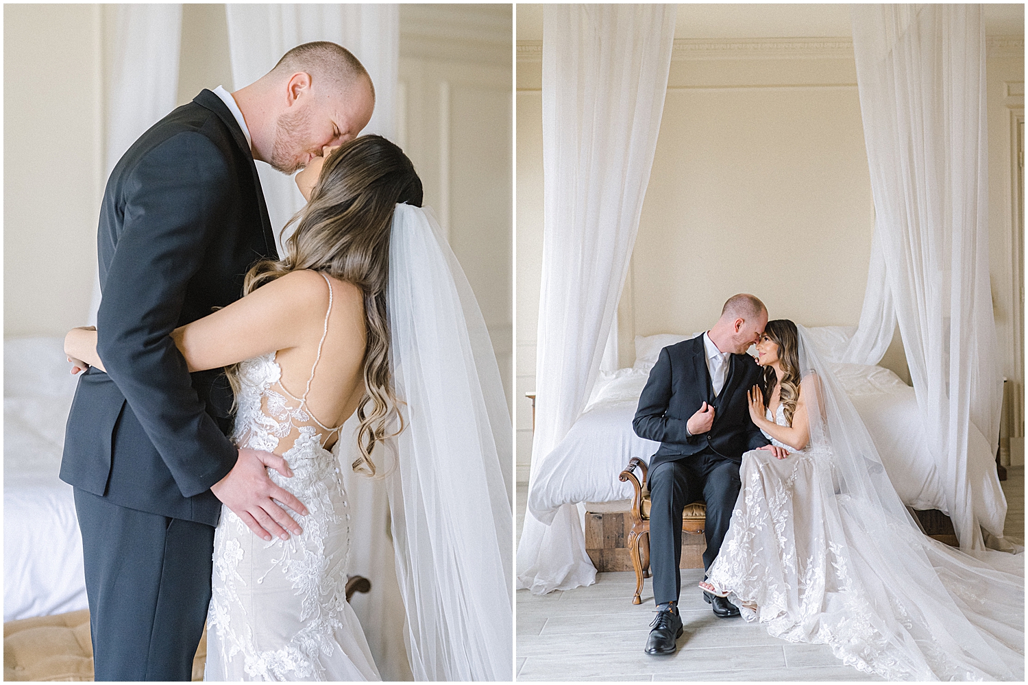 Romantic first look at Khrya Beaucrest Ranch before a Serendipity Garden wedding.