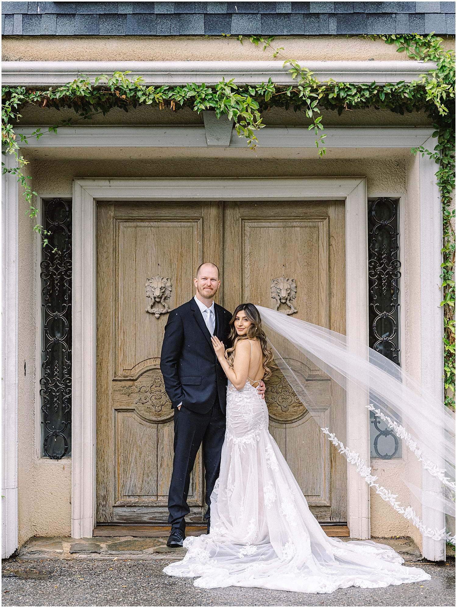 Romantic first look at Khrya Beaucrest Ranch before a Serendipity Garden wedding.