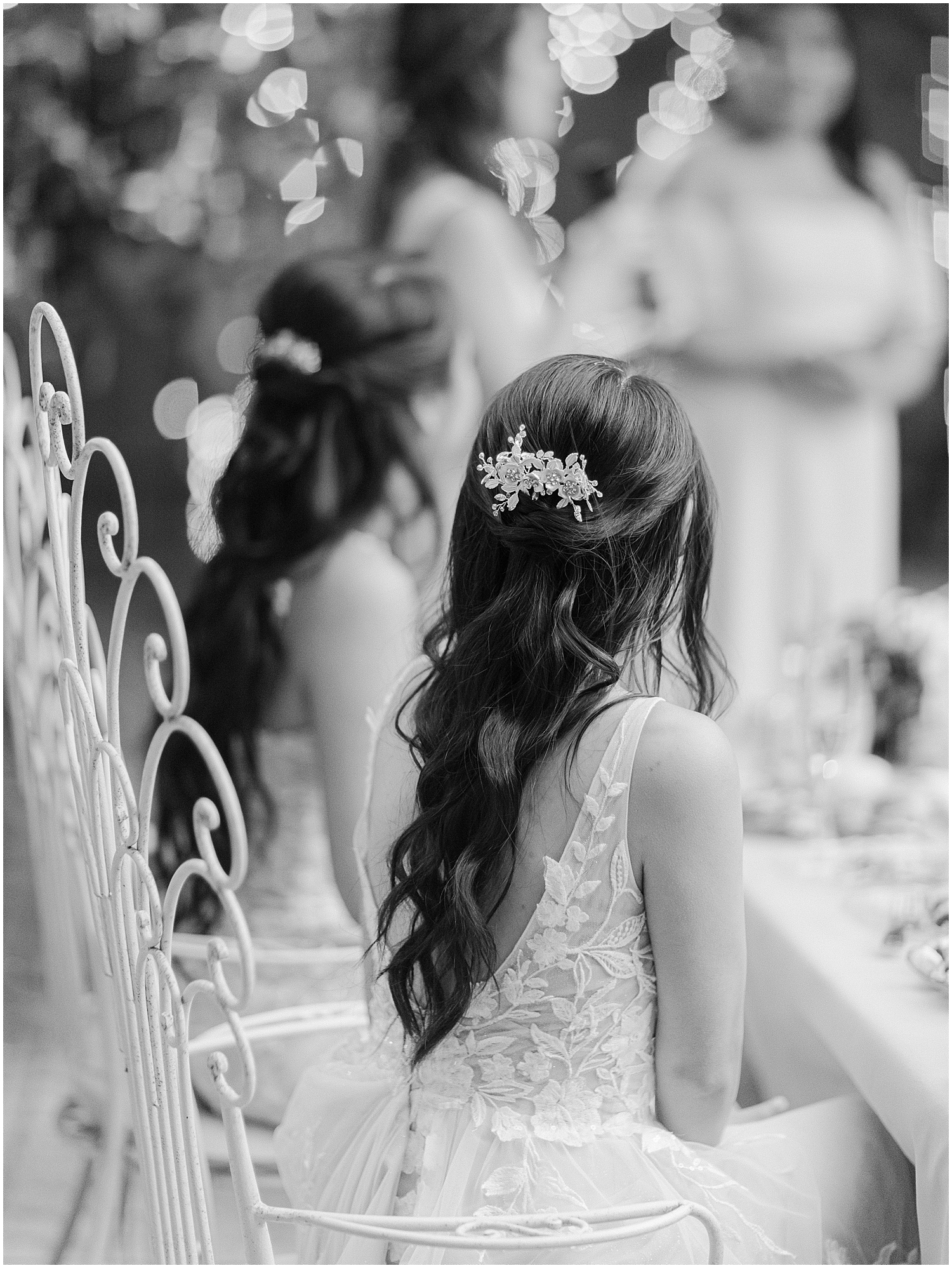 Dusty pink and ivory wedding decor at Christmas House Inn LGBTQ+ wedding.