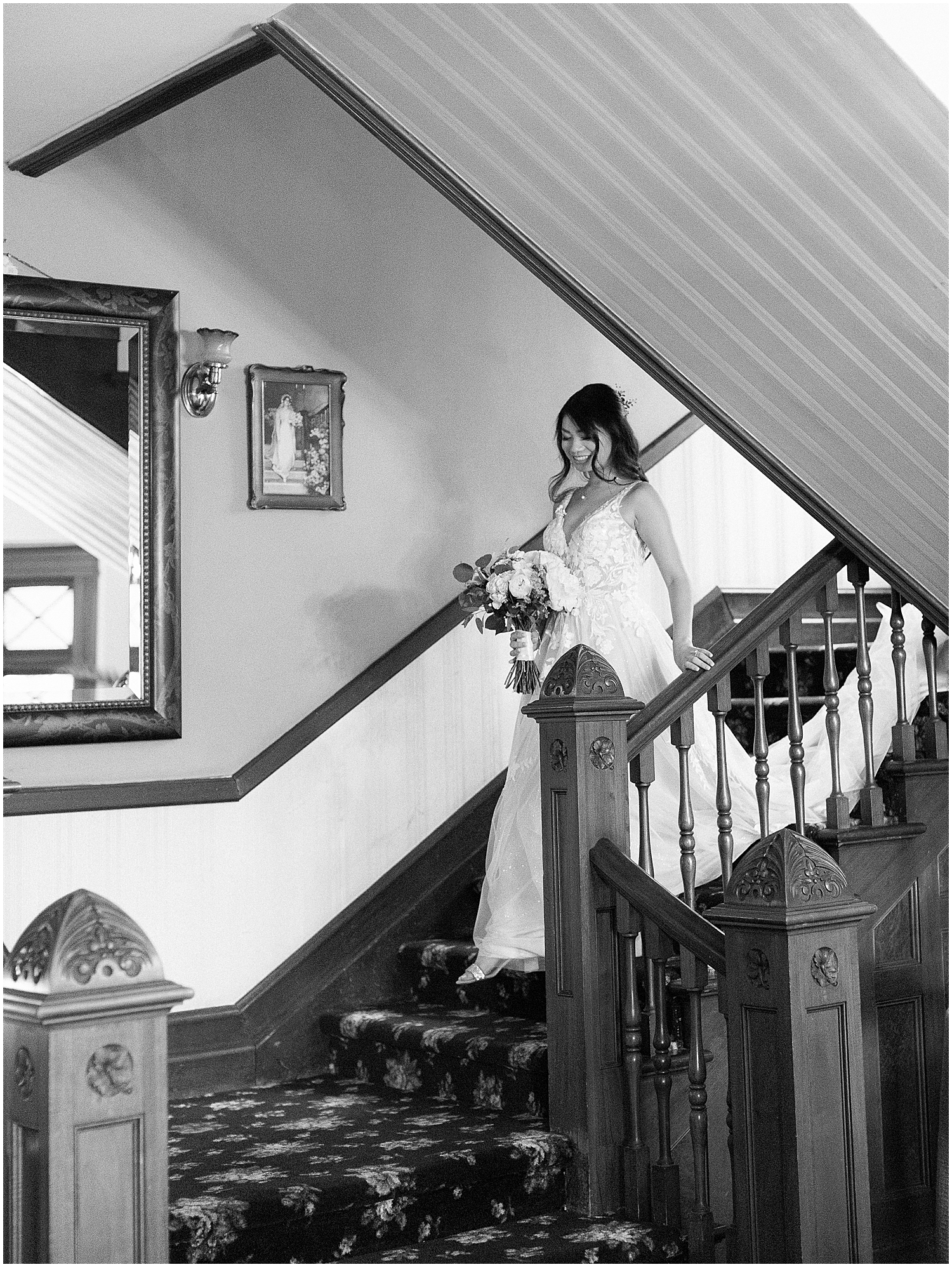 LGBTQ+ wedding photographer captures an intimate first look at Christmas House Inn in Rancho Cucamonga.