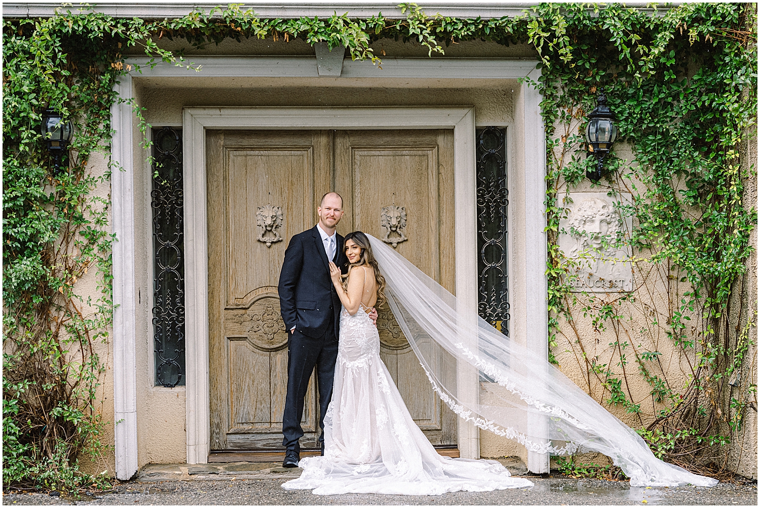Romantic first look at Khrya Beaucrest Ranch before a Serendipity Garden wedding.