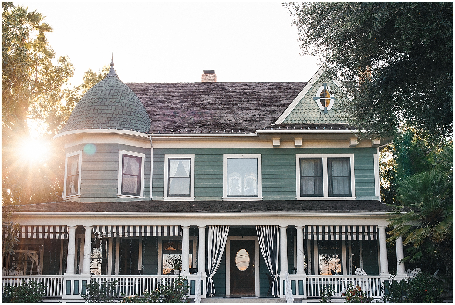 Golden hour wedding portraits of LGBTQ+ couple in Rancho Cucamonga.