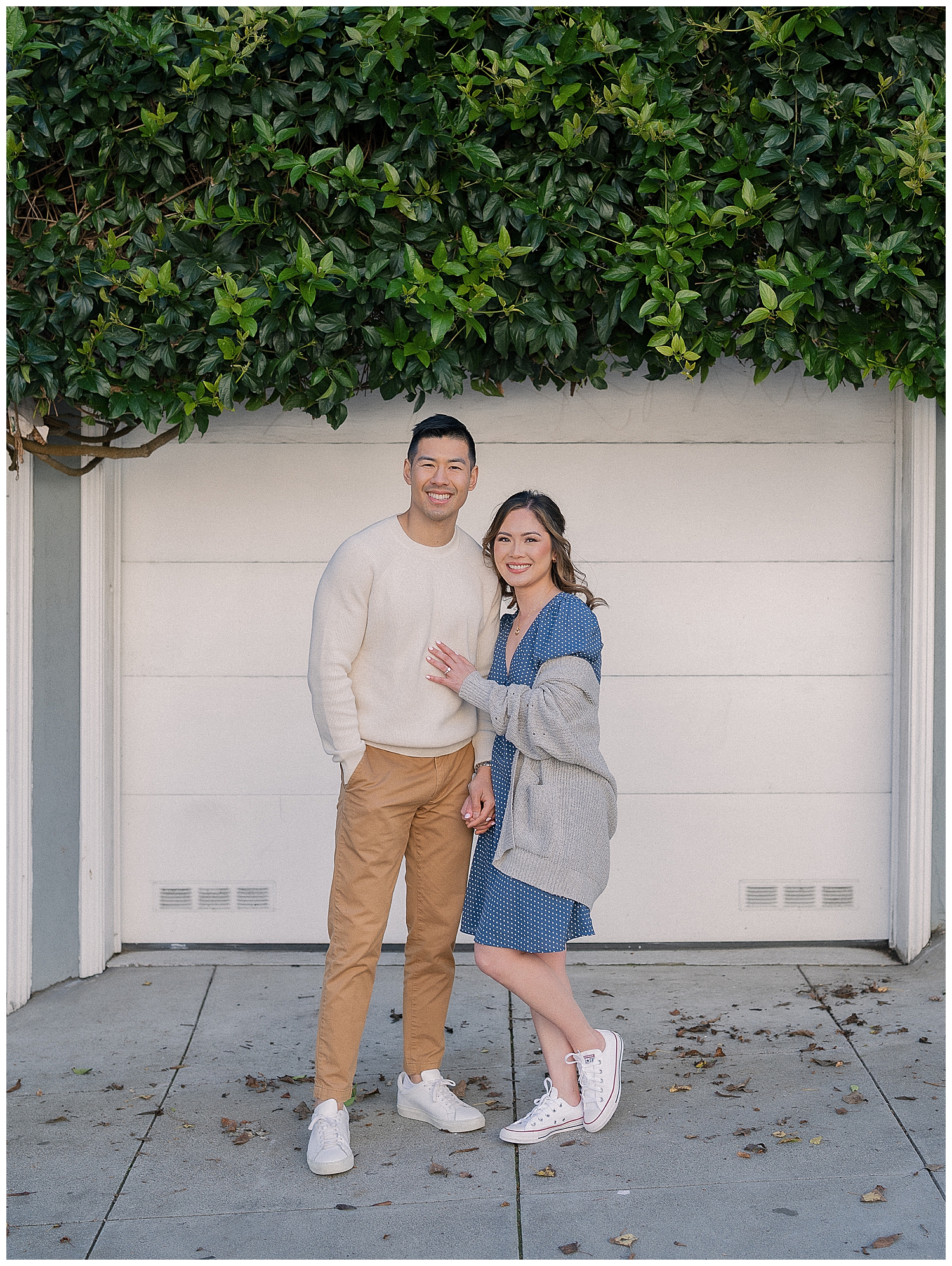 Romantic San Francisco engagement photo session at North Beach.